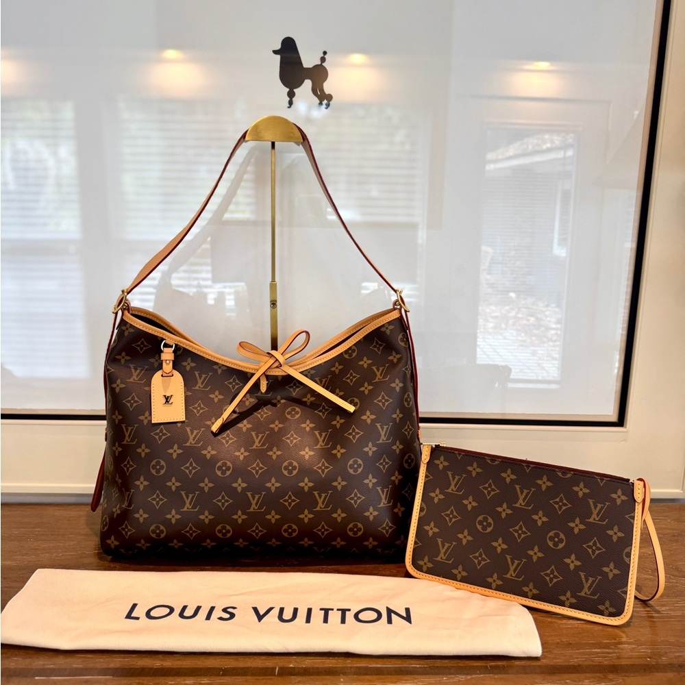 Louis Vuitton Brown Monogram Shoulder Bag Set carryall MM